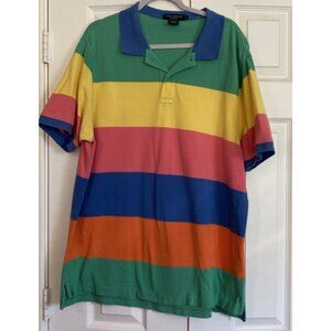 Vintage Daniel Cremieix Block Striped Polo Shirt Size XL